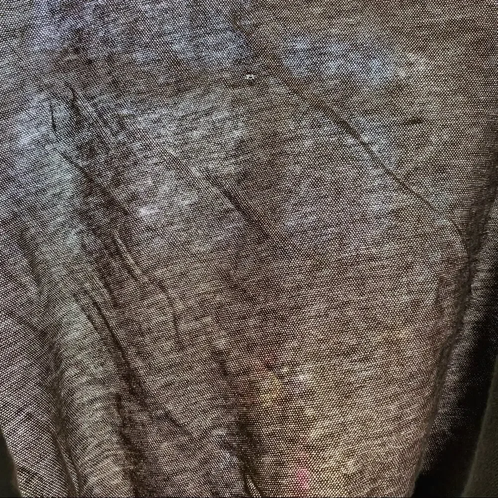 FREE PEOPLE Brown Tan Tulip Open Back Long sleeve Boho Tee Top Shirt Blouse L